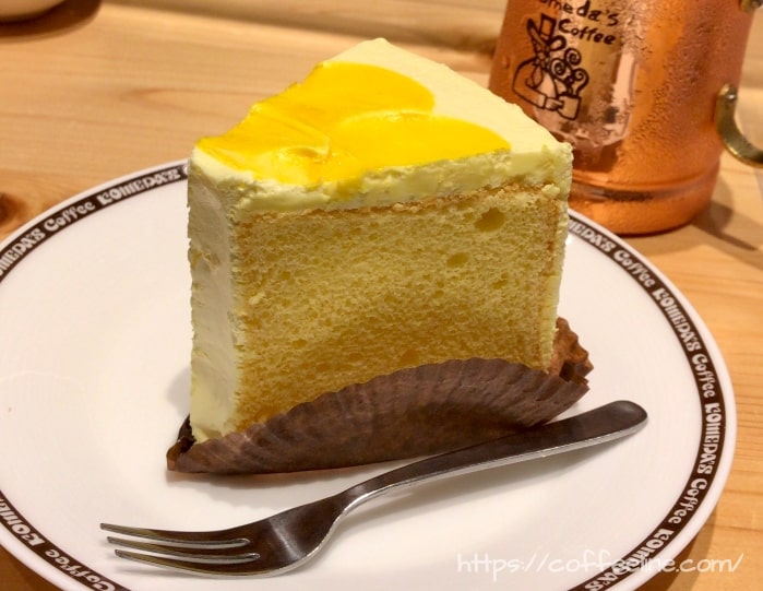 コメダ珈琲店の季節のデザート(ふ和っと柑橘)